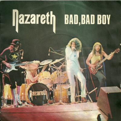 7-Zoll-Schallplatte NAZARETH Bad Bad Boy MOON9 Mooncrest 1973 UK Rock Gebraucht