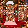 Retro Style Christmas Cards 3D Pop Up Card, Money Gift Card Holder with Handwritten Holiday Blessing Cash Slot, Hummingbird Santa Reindeer Design,