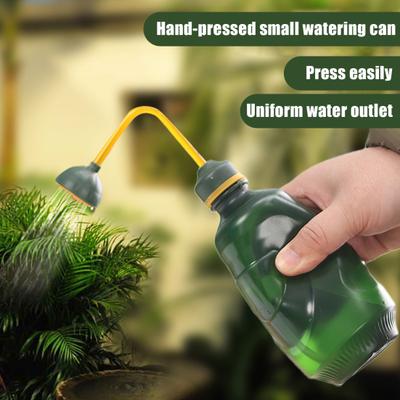 0.45L Watering Can for Seedlings Squeeze Bottle with Removable Shower Head Succulent
