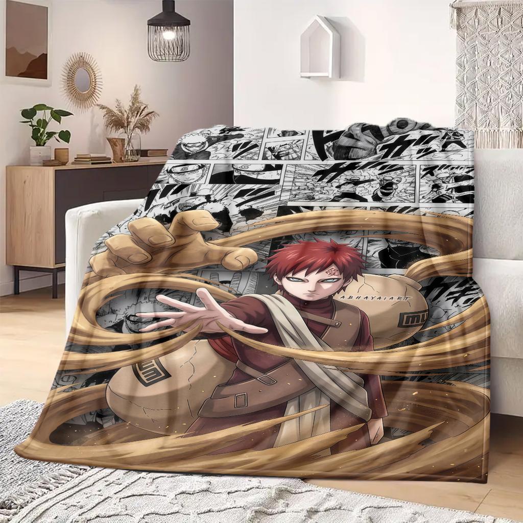 Naruto Anime Print Blanket Warm Comfortable Flannel Blanket Suitable for Bedrooms, Sofas, Beds, Chairs, Picnics, Travel