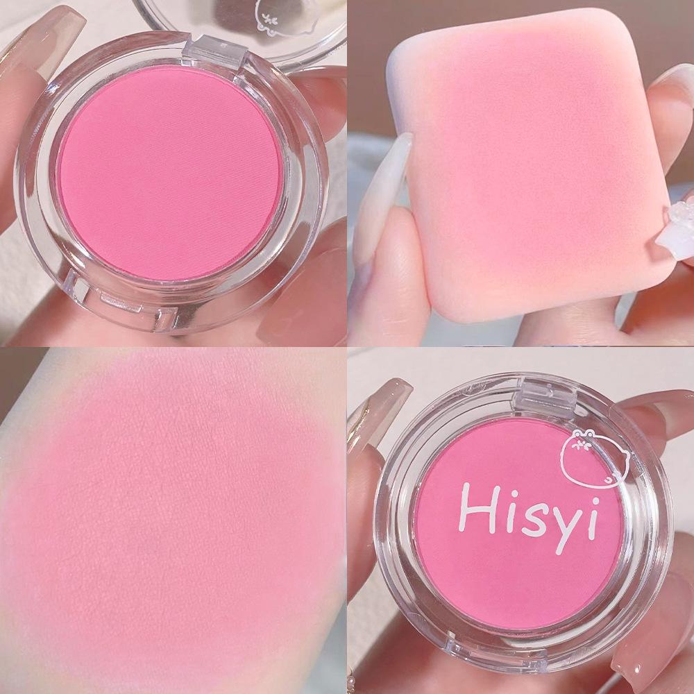 Fashion 7 Colors Blush Soymilk Matte Pearl Rouge Highlights To Trim Dish Long Lasting Base Repair Beauty Flowers Blush