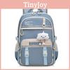 Capacity Large Simple Backpack With Letter Embroidery And Cloud Pendant Design