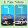 Autoschutzhüllen für 2007-2024 Chevrolet Tahoe Strapazierfähig Wasserdicht Schutz vor Sonne Regen UV-Strahlung Staub Schnee Außenabdeckung mit Reißverschluss-Tür