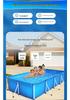 Square Canvas Swimming Pool: Thickened, Foldable Frame for Children & Home Use