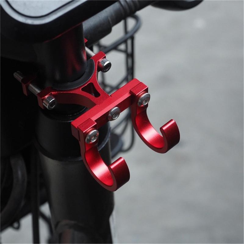Multifunctional Hook Easy Install Aluminum Hanging Accessory Convenient Aluminum Double Hook for Motorbike & Scooters