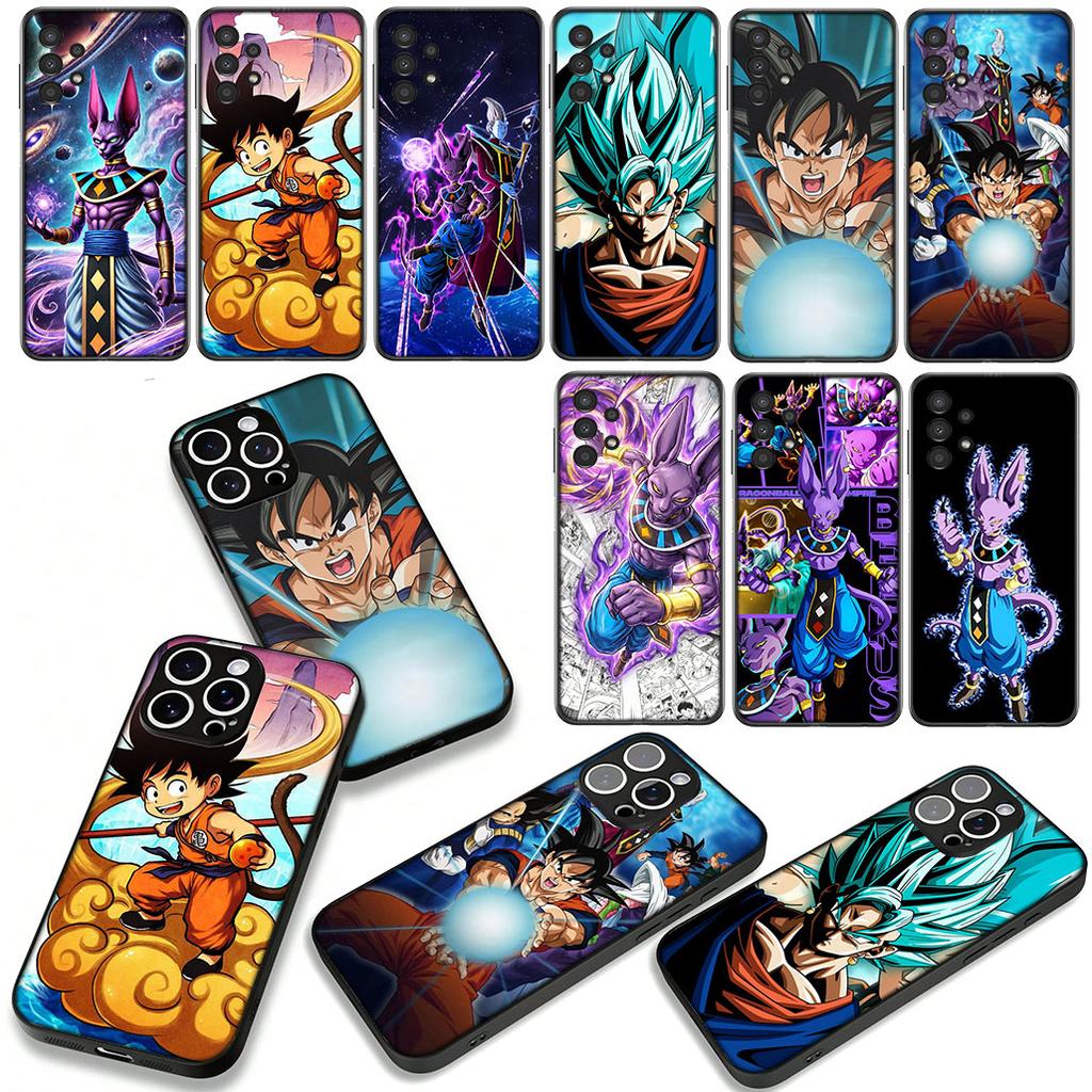 Beerus Whis Dragons Gokus Balls Case for Samsung Galaxy A07 A13 A12 A14 A23 A50 A51 A52 A53 A70 A71 A72 A21S A04 Note 20 9 8 10