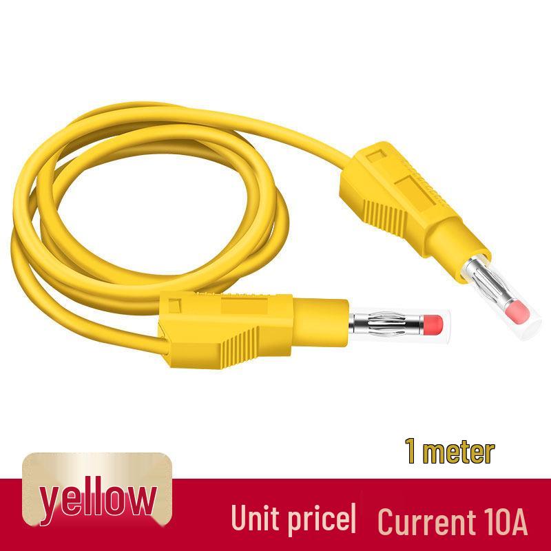 4mm All-Copper Banana Plug Test Lead Wire for High Voltage Power Meters, 10A Capacity