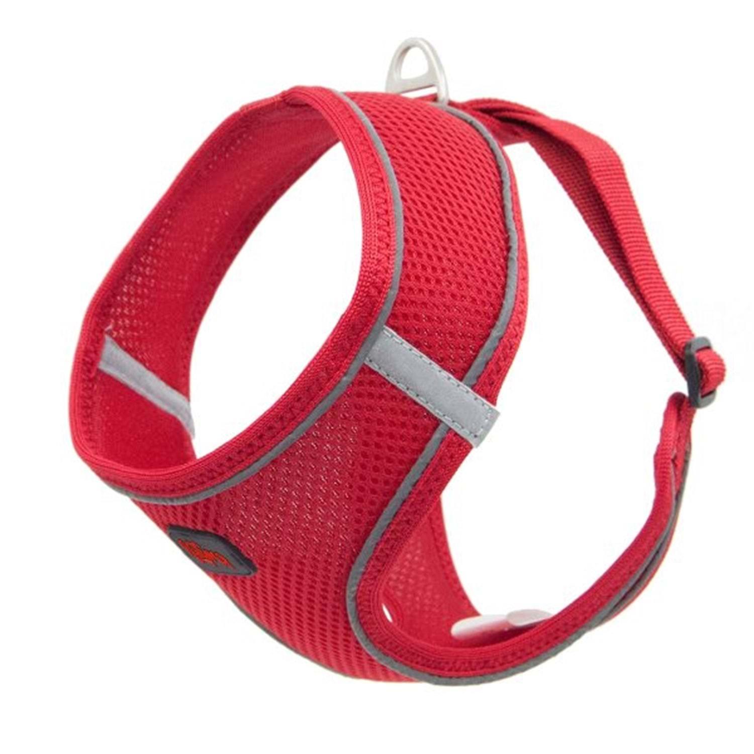

Wahw Pet Air Mesh Adjustable Waist Collar L Red
