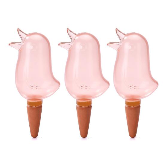 1/2/3/4Pcs Self-Watering Plant Bulbs Bird Design Slow Release Indoor Plant Automatic Watering System Plant Waterer Plant Watering Tool