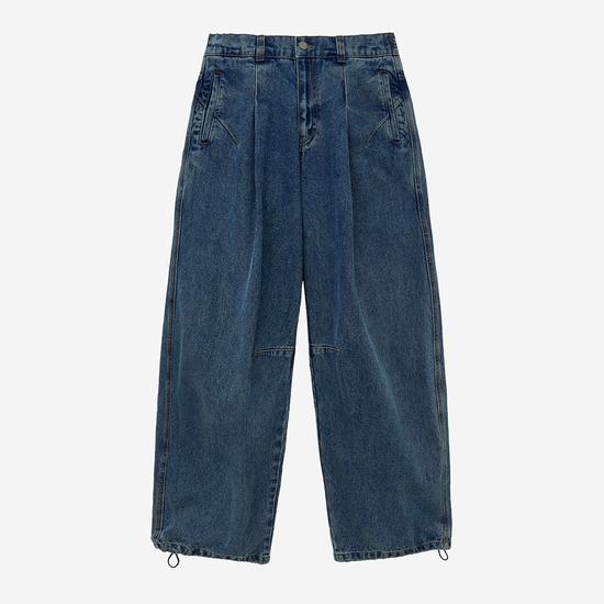 Giosongo Curved Denim Pants Blue