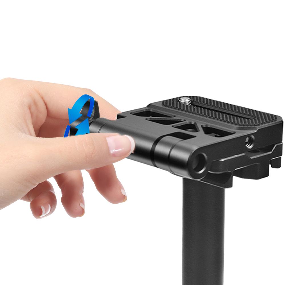 Aluminum Alloy Quick Release L Plate Folding Horizontal Vertical Shooting Board L-Shaped QR Baseplate for DJI Ronin SC2