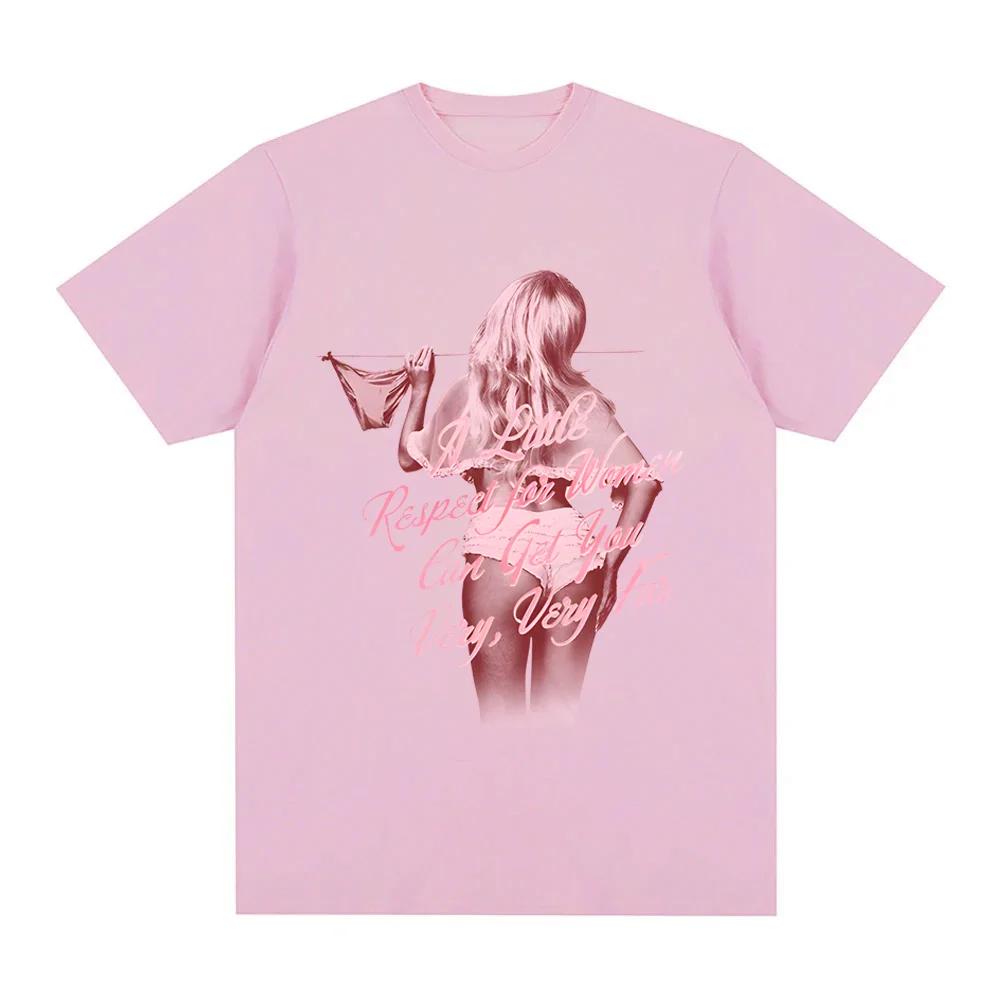 Sabrina Carpenter A Little Respect for Women TSHIRT 2025NEW Album Summer 100Cotton High Quality Tshirt Singers Same Style