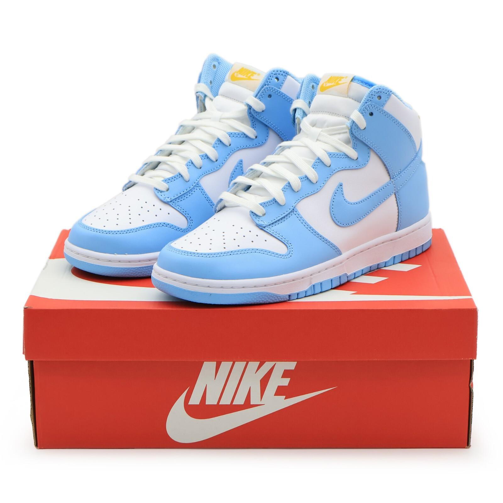 DD1399-401 Nike Dunk High Retro Homer Blue Chill White Amarillo UNC (Мужской) 10.5