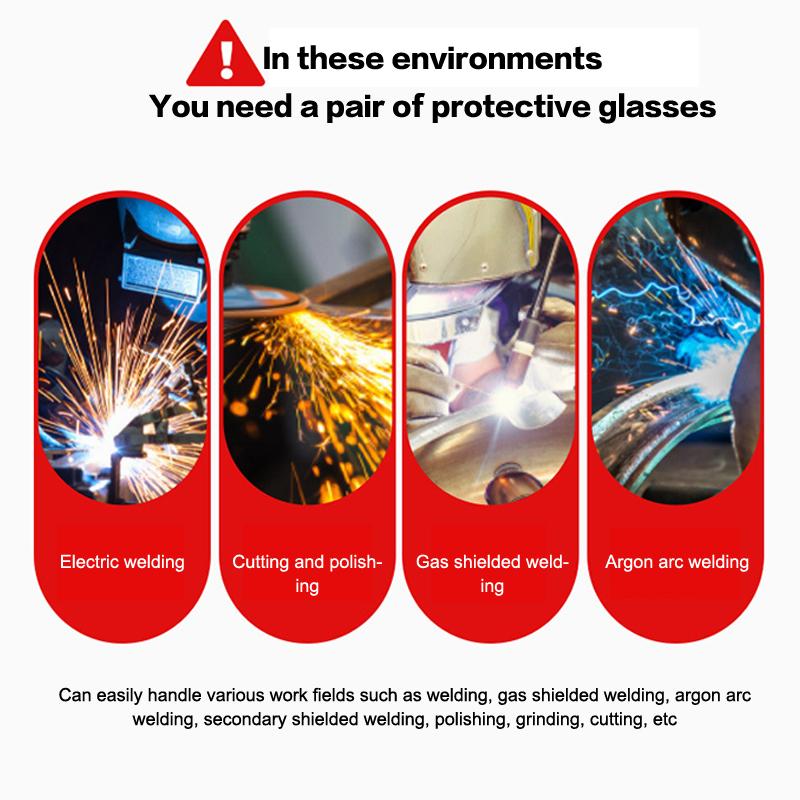 Protective Eyewear Protective Eyewear Anti-Impact Eyewear Welder'S Welding Dustproof Eyewear Goggles
