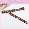 Flame Double Dragon Pattern Canvas Belt With Double Ring Buckle For Summer Casuals