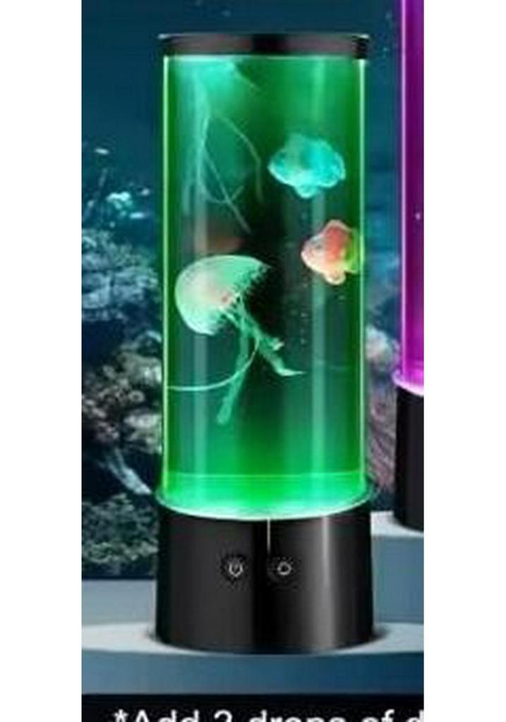 9-Inch LED Jellyfish Lamp: Seven-Color Night Light for Relaxing Atmosphere