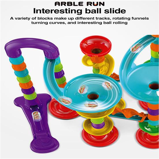 113/93/50/45 Stück Set DIY Marmor Bau Rennstrecke Bausteine ​​Kinder Labyrinth Ball Rollen Spielzeug Weihnachten geschenk
