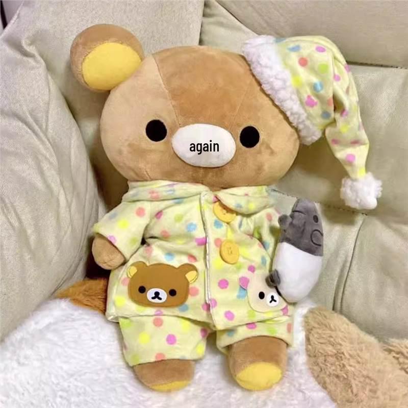 

Rilakkuma Plush Bear Doll in Pajamas - Birthday Gift for Girls Pajamas Only