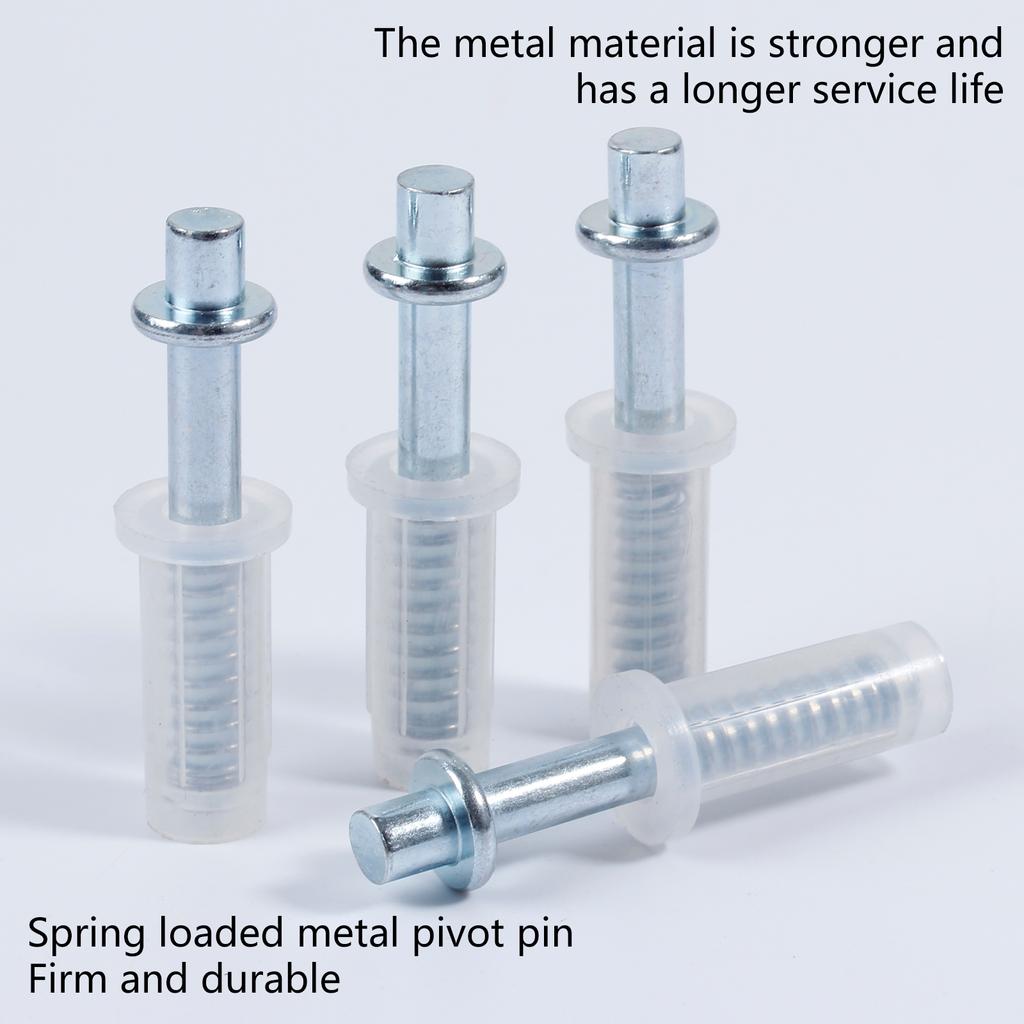 Upgraded Bifold Door Hardware Set 4-Pack Bifold Closet Door Hardware Repair Part Bi-Fold Door Top Pivot Lightweight