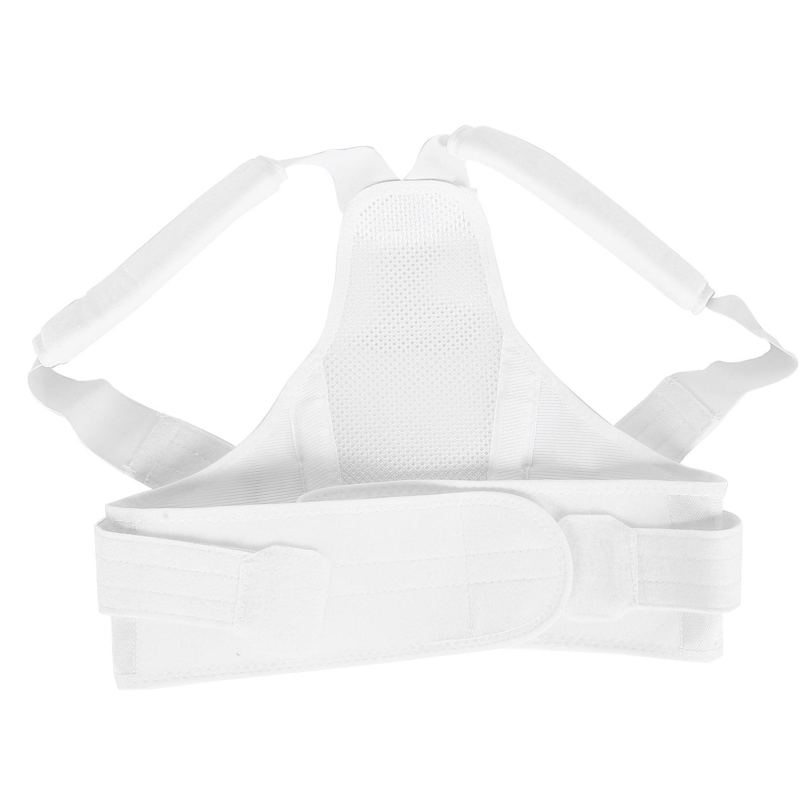 

Дышащий корректор осанки, пояс для поддержки спины, плечевой бандаж для мужчин и женщин, белый