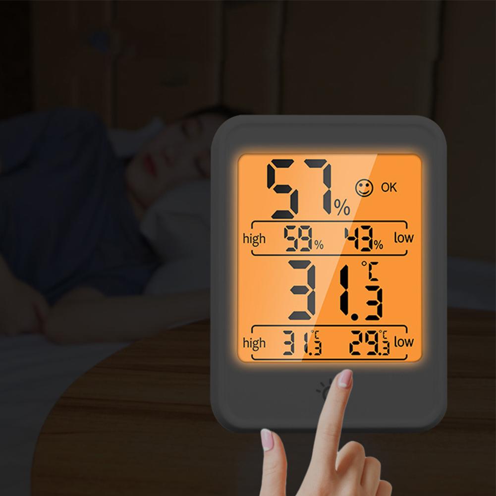 Digital Electronic Thermo-hygrometer Temperature Humidity Meter With Backlight For Living Room Bedroom Officen