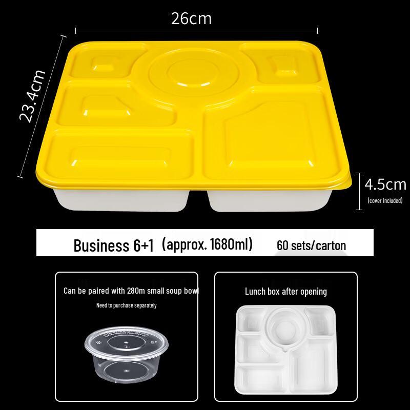 Disposable Rectangular Plastic Lunch Box