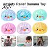 Portable Stress Reliever Cartoon Dumpling Squeeze Toy with Glitter, Relief Dough Kids Ball Fidget Toy, Soft Simulated Steamed Bun Sensory