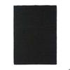 Black Silky Long Pile Rug 190x200