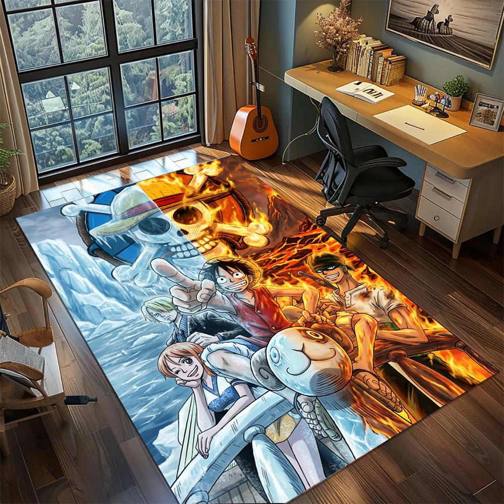 One Piece!Rug Carpet Large Area Rug Non Slip Washable Floor Mat Gamer Room Bedroom Home Decor