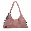 Niche Design Pleated Women's Bag Large Capacity Simple Versatile Sports Messenger Bag Trendy Fashion Leisure Travel Shoulder Bag