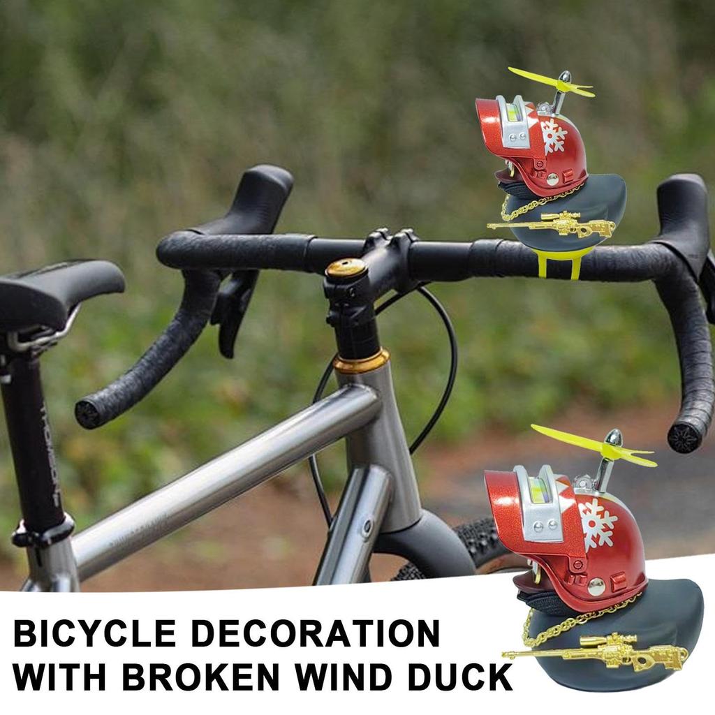 Duck Car Decoration, Duck Car Accessories, Duck Toy Car Decoration, with Propeller Hat, Motorcycle