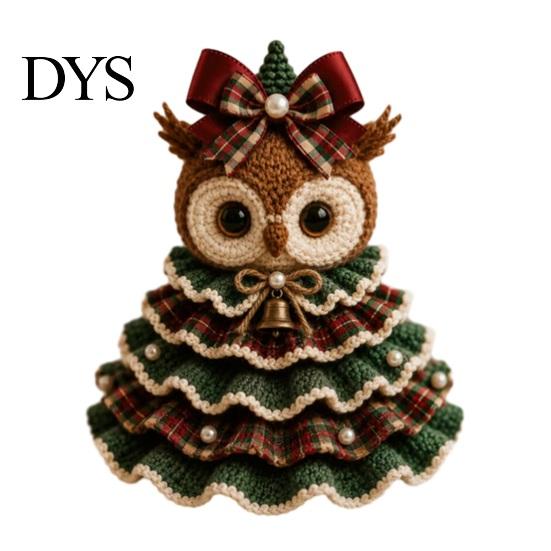 DIY Yarn Knitting Projects Animal Christmas Tree Crochet Kit, Highland Cow Cute Handmade Gift Idea for Family Dachshund Cat Crafting Kit Beginners,