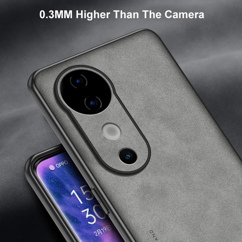 For Vivo V40 Pro 5G Case Luxury PU Leather Phone Case For Vivo V40 S19 Pro Back Cover Matte Silicone Shockproof Full Protection