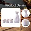 Ceramic Sake Pot and Cups Creative Crafts Drinkware for Home Office Cupboard Cabinet Decor