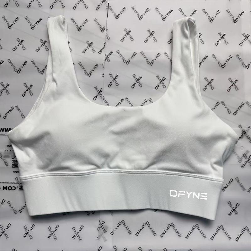 Dfyne Serie U-Ausschnitt Sport-BH mit V-Rücken-Design und herausnehmbaren Brustpolstern