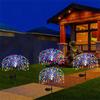 Solar Garden Firework Lights Outdoor Waterproof 8modes Sparklers Solar Lamp For Outside Backyard Yard Pathway Decoration