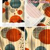 2D flat printing 2pcs Curtain Window Curtains Circles and Lines Digital Printed Polyester Drapes Family Party Decoration Perfect