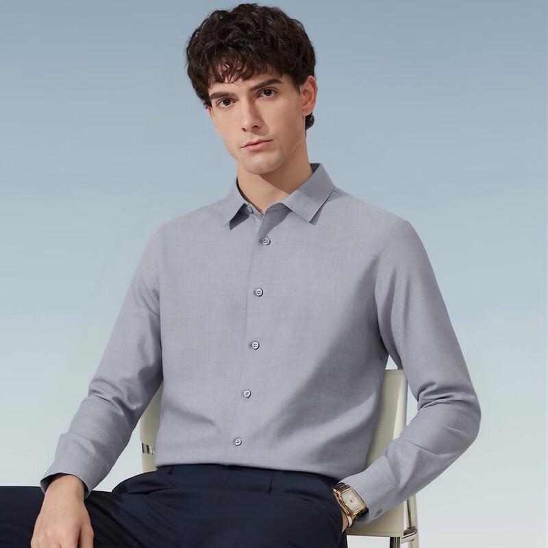 Judger Men s Four-Season Business Casual Long-Sleeve Shirt 40