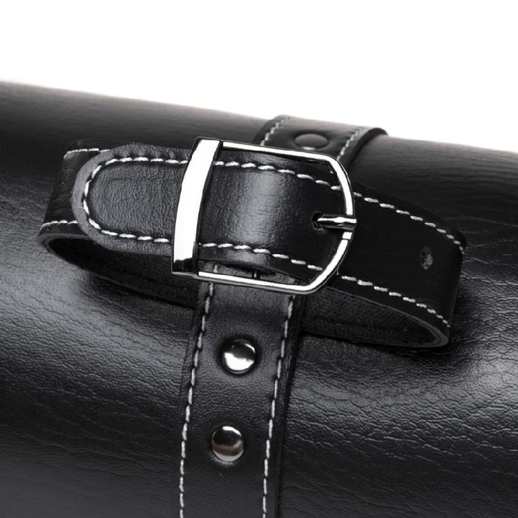 Skull Pattern PU Storage Pouch Motorbike Tool Bag Motorcycle Front Bag Front Fork Handlebar Bag Saddlebag