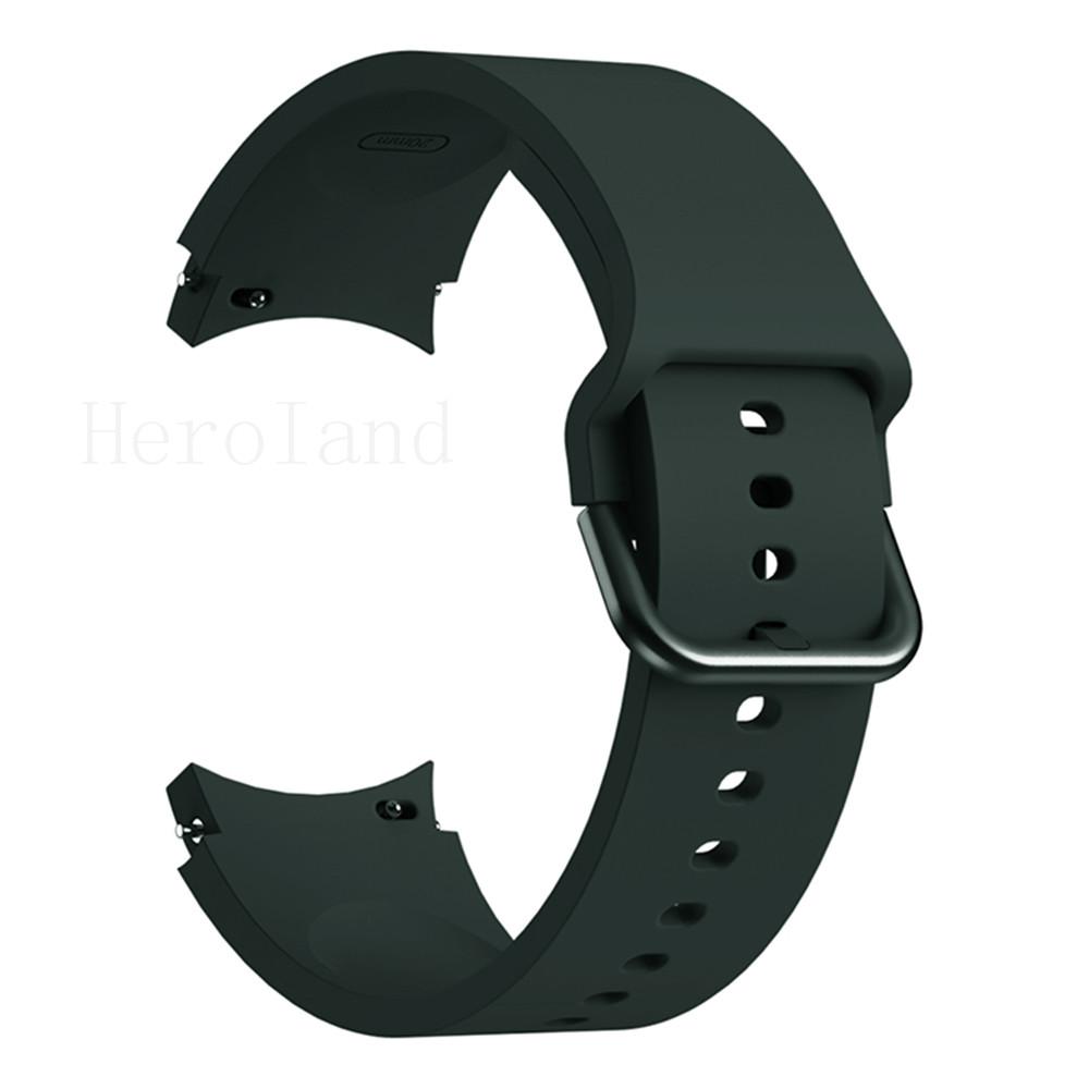 2in1 Strap For Samsung Galaxy Watch FE 6 5 4 40MM Smart Wristband 20mm WatchBand Silicone Bracelet belt Transparent Band&case
