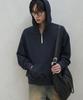 Flow Curve Hoodie Half Zip_Navy