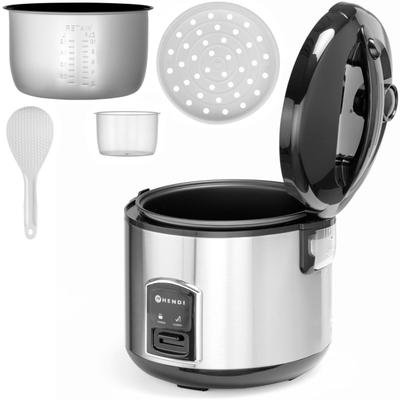 Electric Rice Cooker with Steaming Function 18L 700W Hendi 240410