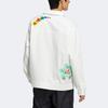 Adidas Originals SS22 Logo Cartoon Print Long Sleeve Sports Jacket Unisex Outerwear White HP0116