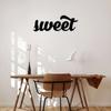 Sweet Metal Wall Sign: Charming Dessert Lover Accent for New Home—Stylish Sweet Tooth Decor for Living Room and Home Decoration