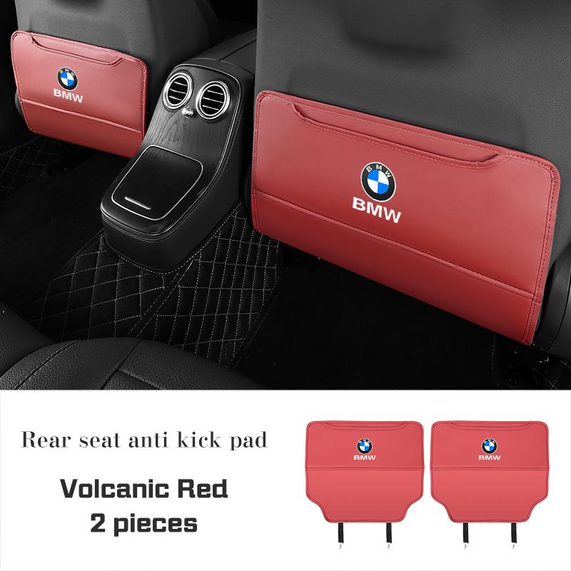LKCW9 PU leather Car Seat Anti Kick Pad For BMW M M3 M4 M5 E46 E90 E92 F15 F20 F07 F40 F30 G30 G01 G02 G05 Protect Cover Storage Bag