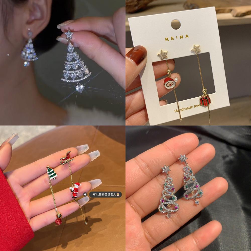 2022 New Year Autumn And Winter Christmas Earrings High-end And Unique Fashion Design Wholesale Ear Studs For Women