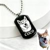 Photo Necklace Stainless Steel Engrave ID Dog Tag Army Pendant Chain For Woman Jewelry Personalized Necklace