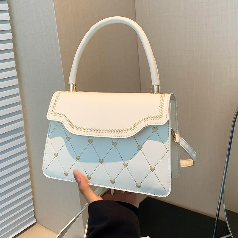 High end Textured Bag for Women New Trendy Crossbody Bag for Women Ins Diamond Embroidered Thread Single Shoulder Handbag for Women