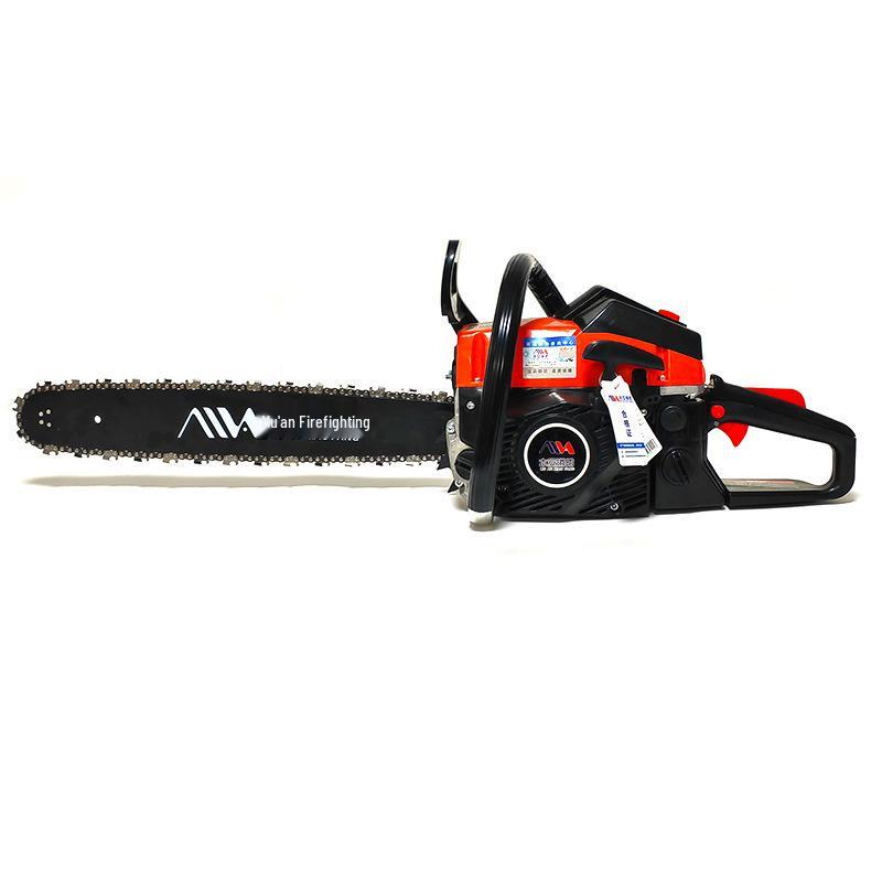 Mu An MA-YJ205 High-Power Gasoline Chainsaw, Two-Stroke Motorcycle Style for Steel Cutting and Logging.