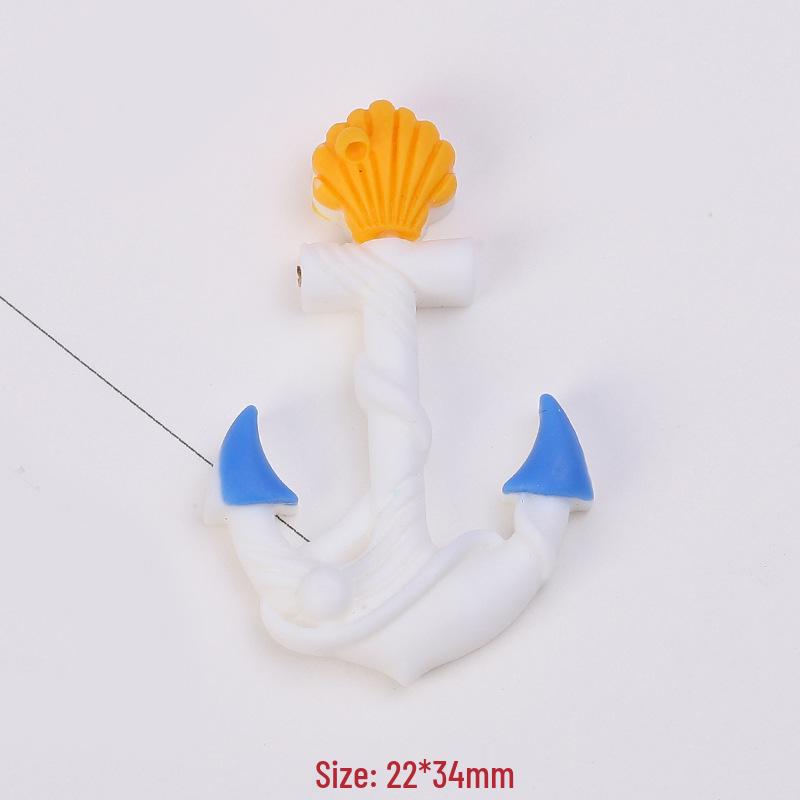 Popular Cartoon Ocean Series DIY Resin Ornaments for Phone Cases & Keychains